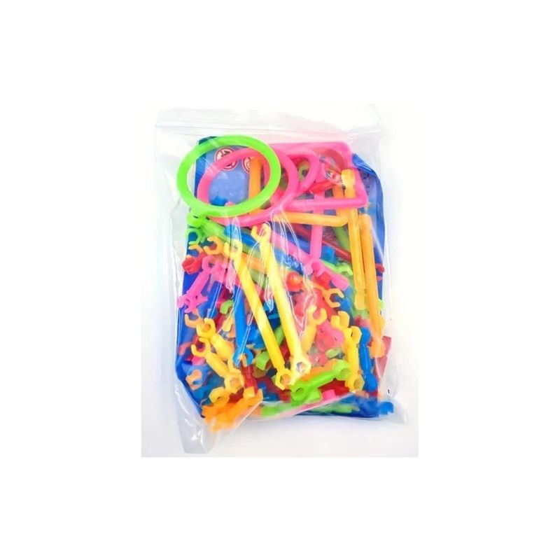 Jucarii, Copii si Bebe - Jucarii si jocuri - Jocuri si puzzle - Jocuri de societate - Joc Set 300 Betisoare de constructie educativ pentru copii, puzzle, multicolor, copii 3+ ani - Infinity.ro