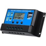 Casa si Gradina - Electrice - Panouri solare si accesorii - Componente panouri solare - Controler incarcare solara 30A , pentru Panou Fotovoltaic, 12V-24V, 2 x USB, display LCD, controller solar - Infinity.ro