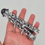 Sport si Outdoor - Camping - Cutite, bricege si accesorii - Cutite si bricege - Cutit fluture Butterfly, Balisong  22 cm, cranii m2, alb, fara tais, de antrenament, model cercuri - Infinity.ro