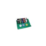 Jucarii, Copii si Bebe - Jucarii si jocuri - Jocuri si puzzle - Jocuri de societate - Poker cu 200 chips poker in cutie metalica, buton dealer, jetoane 4 culori de 1, 5 10 si 25,  carti joc - Infinity.ro