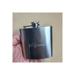 Casa si Gradina - Bucatarie si vesela - Cani si pahare - Sticle - Set sticla metal otel inoxidabil 6 oz 180ml pentru bauturi fine personalizata cu textul tau - Infinity.ro