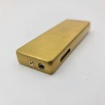 Market - Tutun si tigari - Articole si accesorii tutun - Bricheta Metalica Gravata, Personalizata cu Textul Tau, cu Gaz, Antivant, Reincarcabila, Aurie, Cutie - Infinity.ro