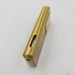 Market - Tutun si tigari - Articole si accesorii tutun - Bricheta Metalica Gravata, Personalizata cu Textul Tau, cu Gaz, Antivant, Reincarcabila, Aurie, Cutie - Infinity.ro