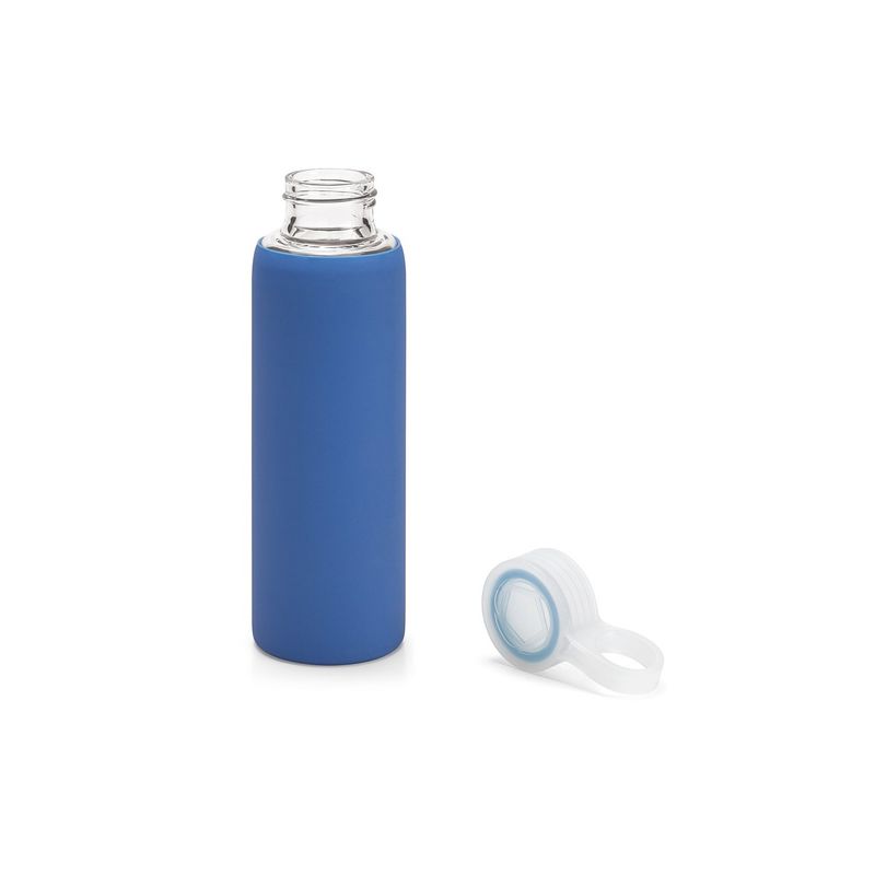 Casa si Gradina - Bucatarie si vesela - Cani si pahare - Sticle - Sticla sport din sticla borosilicata cu capac si protectie siliconica, capacitate 380 ml - Infinity.ro