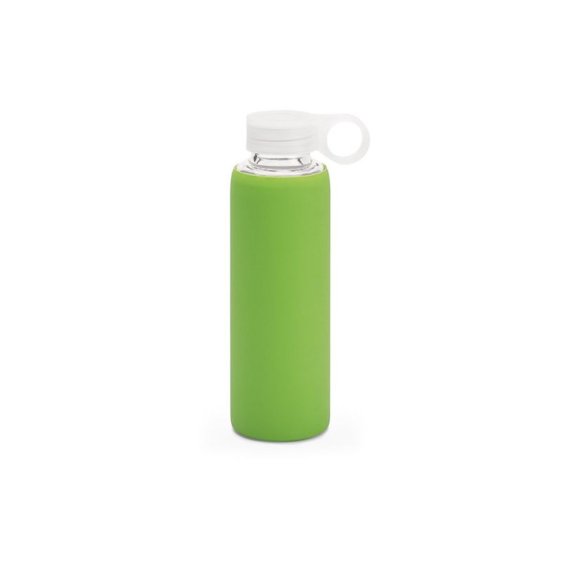 Casa si Gradina - Bucatarie si vesela - Cani si pahare - Sticle - Sticla sport din sticla borosilicata cu capac si protectie siliconica, capacitate 380 ml - Infinity.ro