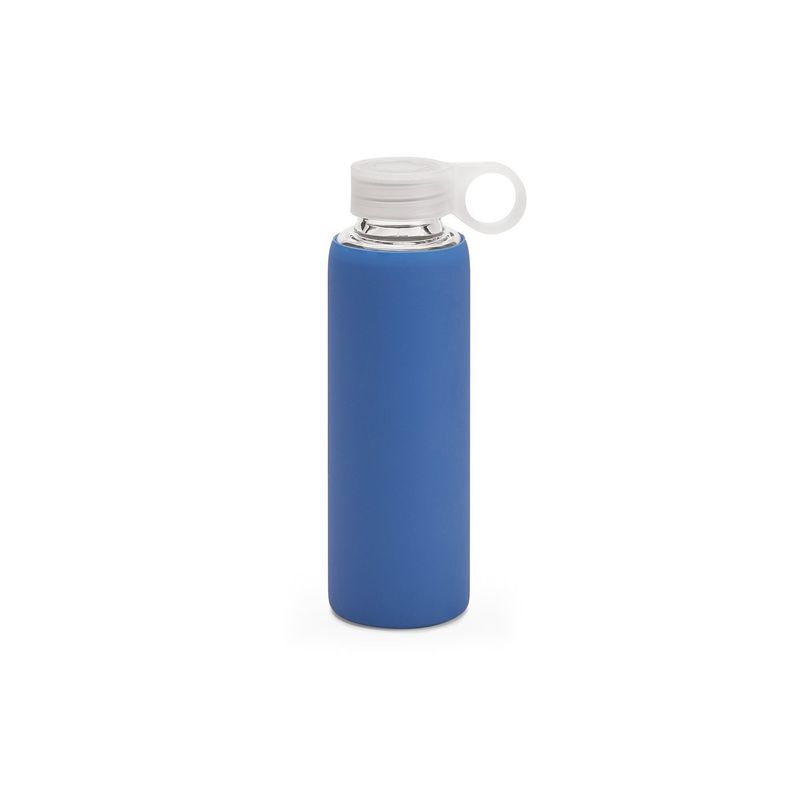 Casa si Gradina - Bucatarie si vesela - Cani si pahare - Sticle - Sticla sport din sticla borosilicata cu capac si protectie siliconica, capacitate 380 ml - Infinity.ro