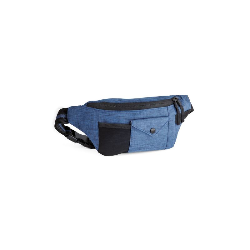 Fashion, accesorii si bijuterii - Femei - Accesorii femei - Genti si rucsacuri femei - Set 2 Borseta in 300D, cu fermoar si buzunar interior din plasa elastica si buzunar pe spate, albastru/gri - Infinity.ro