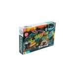 Jucarii, Copii si Bebe - Jucarii si jocuri - Seturi de constructie si cuburi - Seturi de constructie - Jucarie de constructie, masini cu dinozaur electric, circuit de curse, pentru copii, 44 cm x 28 cm - Infinity.ro