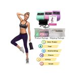 Sport si Outdoor - Fitness - Accesorii fitness - Benzi elastice fitness - Set 3 benzi elastice fitness, Niveluri diferite de rezistenta, Latex natural, 37.5x8 cm, Multicolor - Infinity.ro