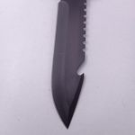 Sport si Outdoor - Camping - Cutite, bricege si accesorii - Cutite si bricege - Cutit Pumnal cu Busola, Fluier, Pila, Prindere Curea, Lama Zimtata, Otel, Teaca, 33 cm, Negru - Infinity.ro