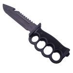 Sport si Outdoor - Camping - Cutite, bricege si accesorii - Cutite si bricege - Cutit Pumnal cu Busola, Fluier, Pila, Prindere Curea, Lama Zimtata, Otel, Teaca, 33 cm, Negru - Infinity.ro