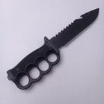 Sport si Outdoor - Camping - Cutite, bricege si accesorii - Cutite si bricege - Cutit Pumnal cu Busola, Fluier, Pila, Prindere Curea, Lama Zimtata, Otel, Teaca, 33 cm, Negru - Infinity.ro