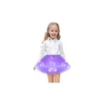 Fashion, accesorii si bijuterii - Copii - Imbracaminte copii - Fuste copii - Fusta Luminoasa cu Lumini LED, Pentru Fetite, Multicolore Incorporate, Model Stelute, 30 cm - Infinity.ro