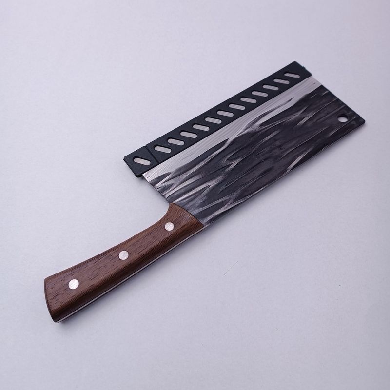 Casa si Gradina - Bucatarie si vesela - Vesela si tacamuri - Cutite si seturi de cutite - Cutit Tip Satar Pentru Transat si Feliat, Lama Forjata, Maner Nituit, Protectie Lama, Agatatoare, 31 cm - Infinity.ro