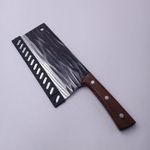 Casa si Gradina - Bucatarie si vesela - Vesela si tacamuri - Cutite si seturi de cutite - Cutit Tip Satar Pentru Transat si Feliat, Lama Forjata, Maner Nituit, Protectie Lama, Agatatoare, 31 cm - Infinity.ro