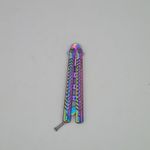Sport si Outdoor - Camping - Cutite, bricege si accesorii - Cutite si bricege - Cutit fluture Butterfly, Balisong  22 cm, fade, fara tais, de antrenament, model incrucisat - Infinity.ro