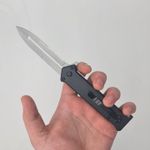 Sport si Outdoor - Camping - Cutite, bricege si accesorii - Cutite si bricege - Briceag cu Deschidere Manuala, Maner Anti Alunecare, Prindere Curea, Model Cryo, 22 cm, negru - Infinity.ro