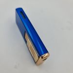 Market - Tutun si tigari - Articole si accesorii tutun - Bricheta Metalica Gravata, Personalizata cu Textul Tau, cu Gaz, Antivant, Reincarcabila, Albastra, Cutie - Infinity.ro