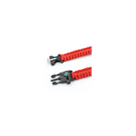 Fashion, accesorii si bijuterii - Femei - Bijuterii femei - Bratari femei - Bratara de supravietuire in aer liber, tip army, 5 in 1, paracord, busola , fluier, cutit, cremene, rosu, 26 cm - Infinity.ro