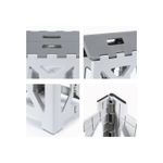 Sport si Outdoor - Camping - Mobilier pentru camping - Scaune camping - Scaun pliabil din plastic rezistent, 33 cm, compact si usor de transportat, ideal pentru casa, bucatarie sau camping - Infinity.ro