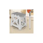 Sport si Outdoor - Camping - Mobilier pentru camping - Scaune camping - Scaun pliabil din plastic rezistent, 33 cm, compact si usor de transportat, ideal pentru casa, bucatarie sau camping - Infinity.ro