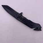 Sport si Outdoor - Camping - Cutite, bricege si accesorii - Cutite si bricege - Briceag manual, Model Navy, Auriu, Sistem Prindere la curea, Taiere Centura si spargator geamuri, Otel, 20 cm - Infinity.ro