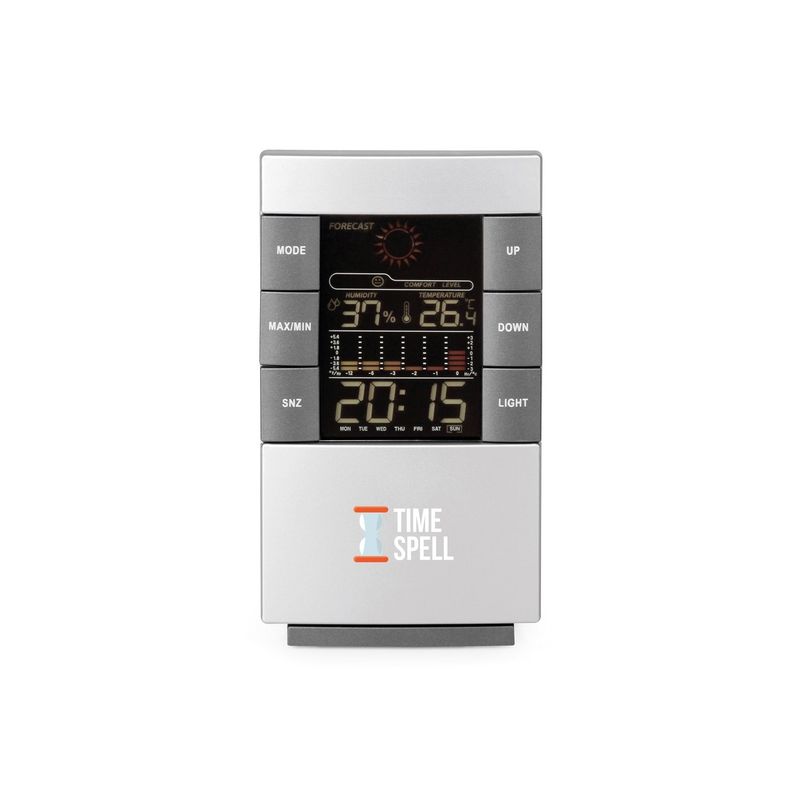 Casa si Gradina - Decoratiuni - Ceasuri - Ceas de birou cu 12 sau 24 de ore, alarma, calendar, termometru, higrometru si display color - Infinity.ro