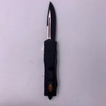 Sport si Outdoor - Camping - Cutite, bricege si accesorii - Cutite si bricege - Cutit Automat Cu Buton, Model Militar, Negru, Dispozitiv Spart Geam, Prindere La Curea, 22x2.4x1.3 cm - Infinity.ro