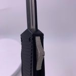 Sport si Outdoor - Camping - Cutite, bricege si accesorii - Cutite si bricege - Cutit Automat Cu Buton, Model Militar, Negru, Dispozitiv Spart Geam, Prindere La Curea, 22x2.4x1.3 cm - Infinity.ro