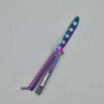 Sport si Outdoor - Camping - Cutite, bricege si accesorii - Cutite si bricege - Cutit fluture Butterfly, Balisong 21.50cm, fade clasic, fara tais, de antrenament, sageata - Infinity.ro