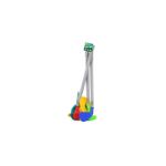 Jucarii, Copii si Bebe - Jucarii si jocuri - Jucarii & jocuri educative - Jucarii interactive - Jucarie Mini Golf Pentru Copii, 3 Crose si 2 Mingi, 2 Gauri, 2 popice, 50 cm, Multicolor, +3 ani - Infinity.ro