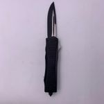 Sport si Outdoor - Camping - Cutite, bricege si accesorii - Cutite si bricege - Cutit Automat Cu Buton, Model Militar, Negru, Dispozitiv Spart Geam, Prindere La Curea, 22x2.4x1.3 cm - Infinity.ro