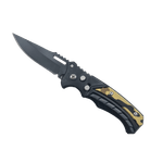 Sport si Outdoor - Camping - Cutite, bricege si accesorii - Cutite si bricege - Briceag Deschidere a Lamei pe Buton, Model Scorpion, Sistem Prindere Curea, 16 cm, Negru - Infinity.ro