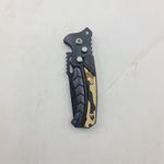 Sport si Outdoor - Camping - Cutite, bricege si accesorii - Cutite si bricege - Briceag Deschidere a Lamei pe Buton, Model Scorpion, Sistem Prindere Curea, 16 cm, Negru - Infinity.ro