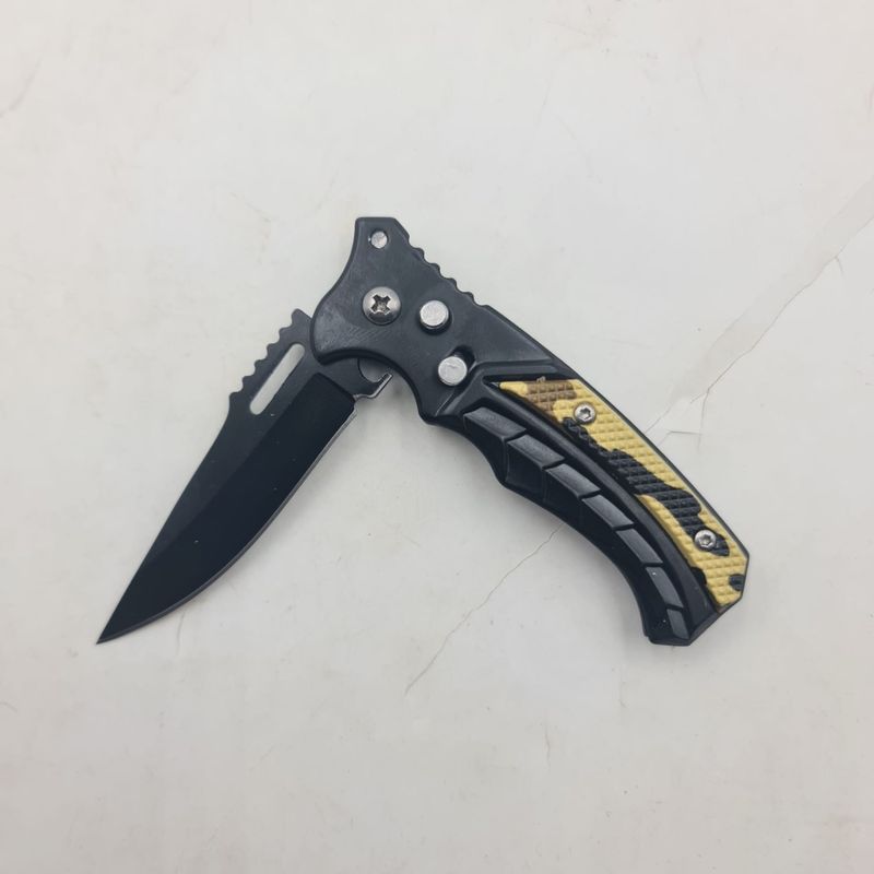 Sport si Outdoor - Camping - Cutite, bricege si accesorii - Cutite si bricege - Briceag Deschidere a Lamei pe Buton, Model Scorpion, Sistem Prindere Curea, 16 cm, Negru - Infinity.ro
