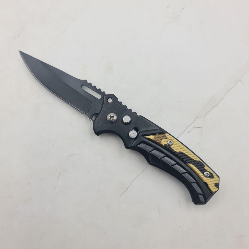 Sport si Outdoor - Camping - Cutite, bricege si accesorii - Cutite si bricege - Briceag Deschidere a Lamei pe Buton, Model Scorpion, Sistem Prindere Curea, 16 cm, Negru - Infinity.ro