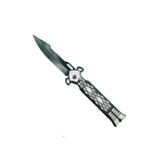 Sport si Outdoor - Camping - Cutite, bricege si accesorii - Cutite si bricege - Briceag Deschidere a Lamei pe Buton, Model Romburi, Sistem Prindere Curea, Argintiu, 20 cm - Infinity.ro