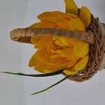 Market - Cadouri - Flori si aranjamente - Cosulet, aranjament floral trandafiri "Cosulet cu flori", flori de sapun, model floare de nufar, m3, 30x17x15 cm - Infinity.ro