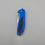 Sport si Outdoor - Camping - Cutite, bricege si accesorii - Cutite si bricege - Briceag cu Deschidere Manuala, Maner Anti Alunecare, Prindere Curea, Agatatoare, 20 cm, Albastru - Infinity.ro