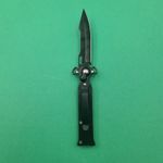 Sport si Outdoor - Camping - Cutite, bricege si accesorii - Cutite si bricege - Briceag Deschidere a Lamei pe Buton, Model Romburi, Sistem Prindere Curea, Argintiu, 20 cm - Infinity.ro