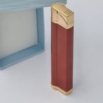 Market - Tutun si tigari - Articole si accesorii tutun - Bricheta Metalica cu Gaz, Antivant, Model Robotic Slim, Reincarcabila, Rosu, Cutie, Personalizata - Infinity.ro