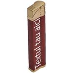 Market - Tutun si tigari - Articole si accesorii tutun - Bricheta Metalica cu Gaz, Antivant, Model Robotic Slim, Reincarcabila, Rosu, Cutie, Personalizata - Infinity.ro