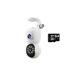 Casa si Gradina - Electrice - Smart Home - Camere de supraveghere - Camera de Supraveghere cu MicroSD 64 GB WiFi, Dubla, Model JT-8292, 1080p Full HD, Baby Monitor, cu Senzor de Miscare - Infinity.ro