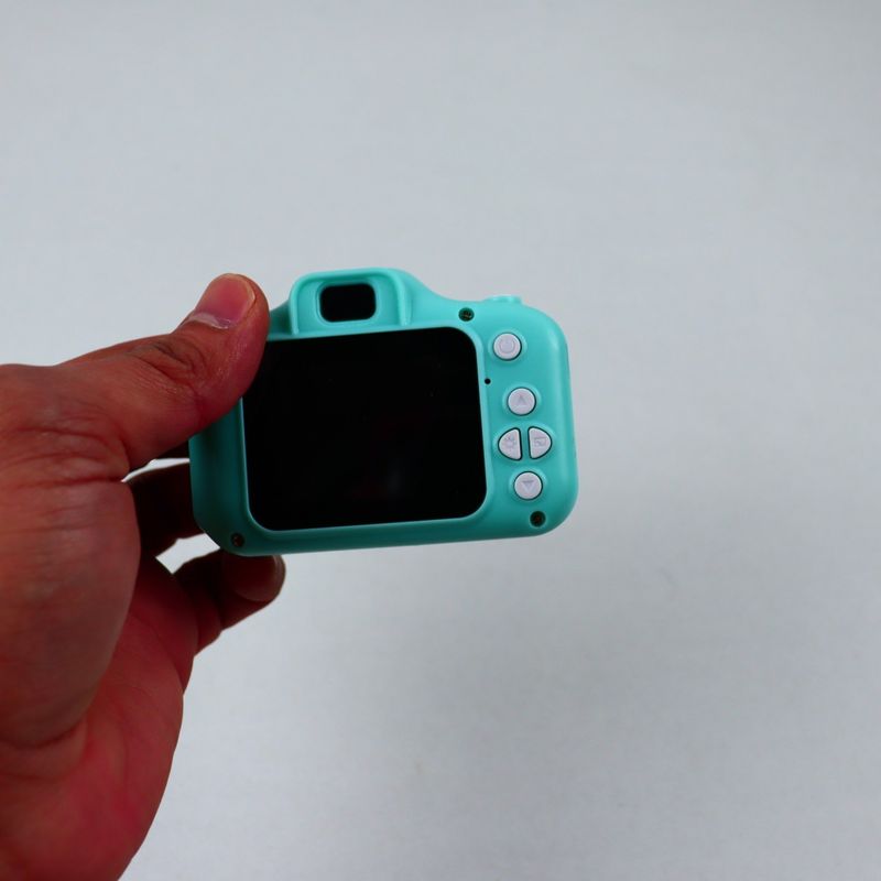 TV, Audio-Video si Foto - Aparate foto si accesorii - Aparate foto - Aparate foto DSLR - Aparat Digital cu Functie Foto/Video Pentru Copii, Plastic, Incarcare USB, Card Memorie, 9 cm, Turcoaz - Infinity.ro