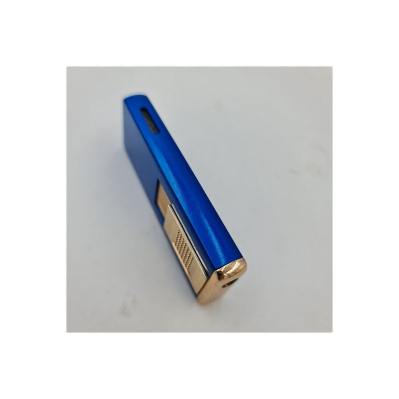 Market - Tutun si tigari - Articole si accesorii tutun - Bricheta Metalica Gravata, Personalizata cu Textul Tau, Gaz, Antivant, Reincarcabila, Albastra, Cutie - Infinity.ro