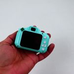 TV, Audio-Video si Foto - Aparate foto si accesorii - Aparate foto - Aparate foto DSLR - Aparat Digital cu Functie Foto/Video Pentru Copii, Plastic, Incarcare USB, Card Memorie, 9 cm, Turcoaz - Infinity.ro