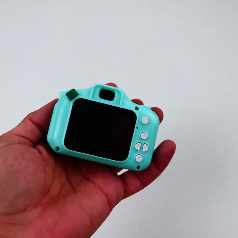 TV, Audio-Video si Foto - Aparate foto si accesorii - Aparate foto - Aparate foto DSLR - Aparat Digital cu Functie Foto/Video Pentru Copii, Plastic, Incarcare USB, Card Memorie, 9 cm, Turcoaz - Infinity.ro