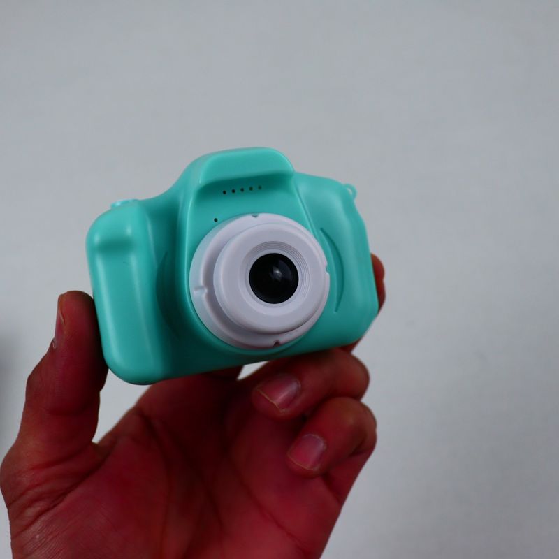 TV, Audio-Video si Foto - Aparate foto si accesorii - Aparate foto - Aparate foto DSLR - Aparat Digital cu Functie Foto/Video Pentru Copii, Plastic, Incarcare USB, Card Memorie, 9 cm, Turcoaz - Infinity.ro