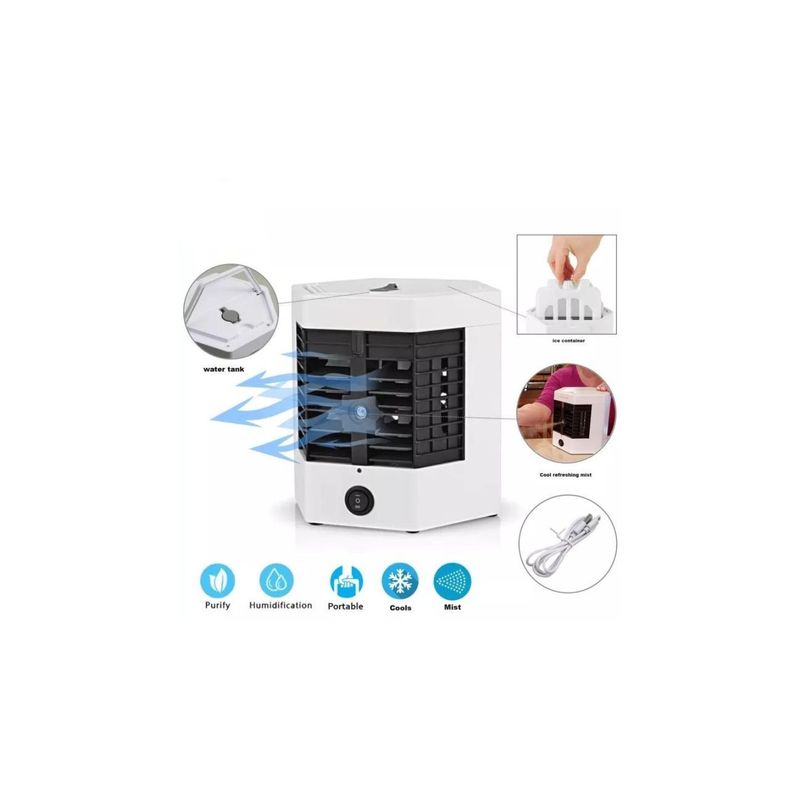 Electronice si Electrocasnice - Climatizare si sisteme de incalzire - Aparate racire aer - Aer conditionat - Aparat De Aer Conditionat, Cu Functie De Racire, Umidificare Si Purificare A Aerului, Alb - Infinity.ro