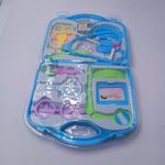 Jucarii, Copii si Bebe - Jucarii si jocuri - Jucarii de rol - Set joaca doctor - Trusa Medicala de Jucarie Pentru Copii, 11 Piese, Valiza Depozitare, 37 cm, Albastru - Infinity.ro